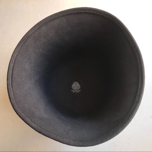Hat Cloche Cap 100%Wool Felt USA Gray NEW Stock - Picture 5 of 7